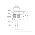 M12 mechón de conector impermeable de 5 núcleos con el conector impermeable